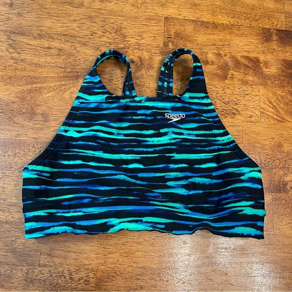 Speedo Women’s Endurance Lite swim top lie black size 8 - Picture 1 of 4